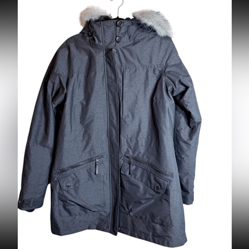 Columbia interchange gray Carson pass removable lining jacket coat large